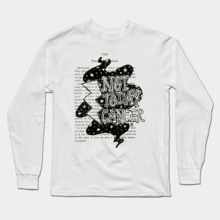 Not Today Cancer - black design Long Sleeve T-Shirt